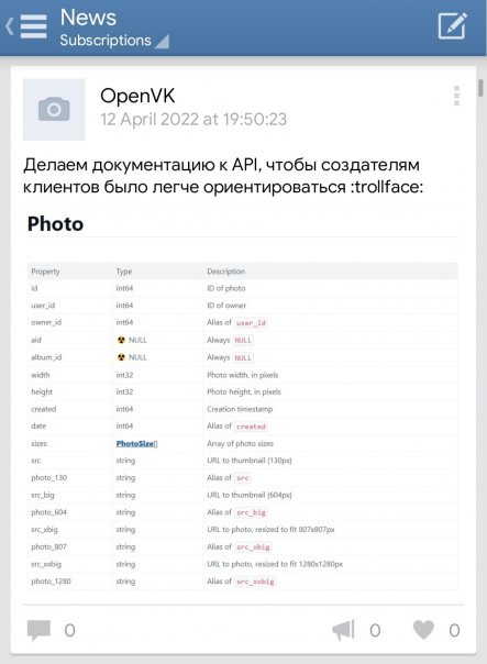 Приложение OpenVK для старых версий ...